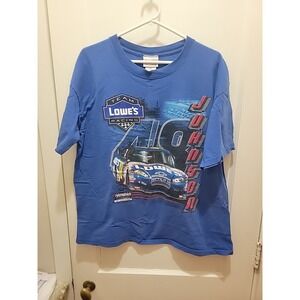 Vintage NASCAR Jimmie Johnson Hendrick Motorsports Tee Chase Authentics 2 Sided